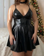 Valentina Wet Look Dress